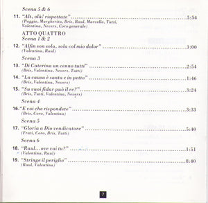 JOAN SUTHERLAND 'Gli Ugonotti' - 3-CD GL 100.604